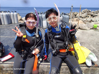 初島体験ダイビングへ出発